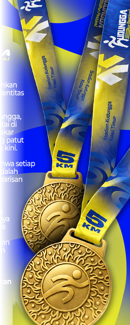 Official Kudungga Run Festival Finisher Medal